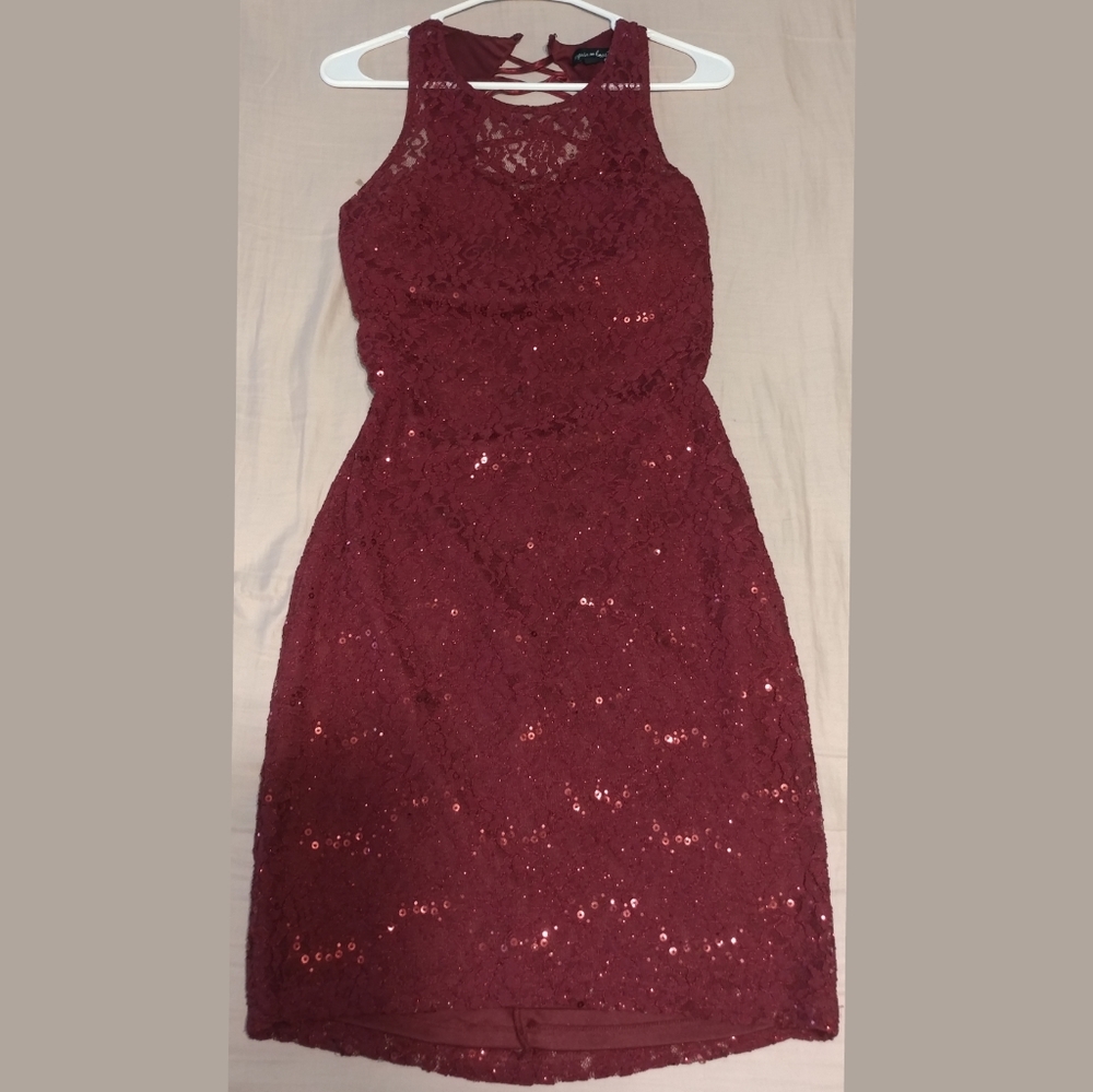 Red Sequence Dress